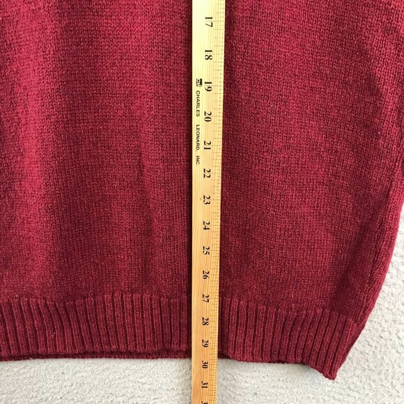 Vintage The Fox Collection Red Wool Blend V-Neck Sweater Vest XLT - Picture 4 of 8